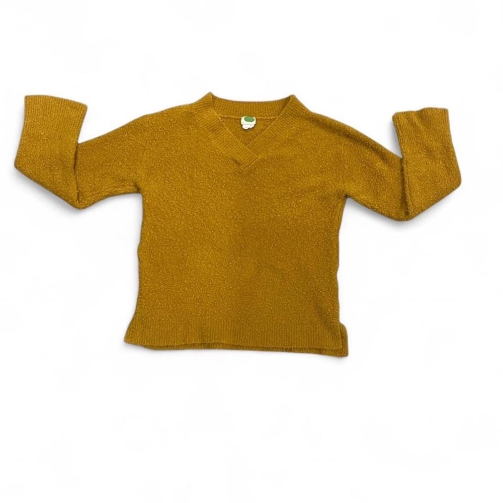 Anthropologie mustard yellow wool blend sweater. Size large